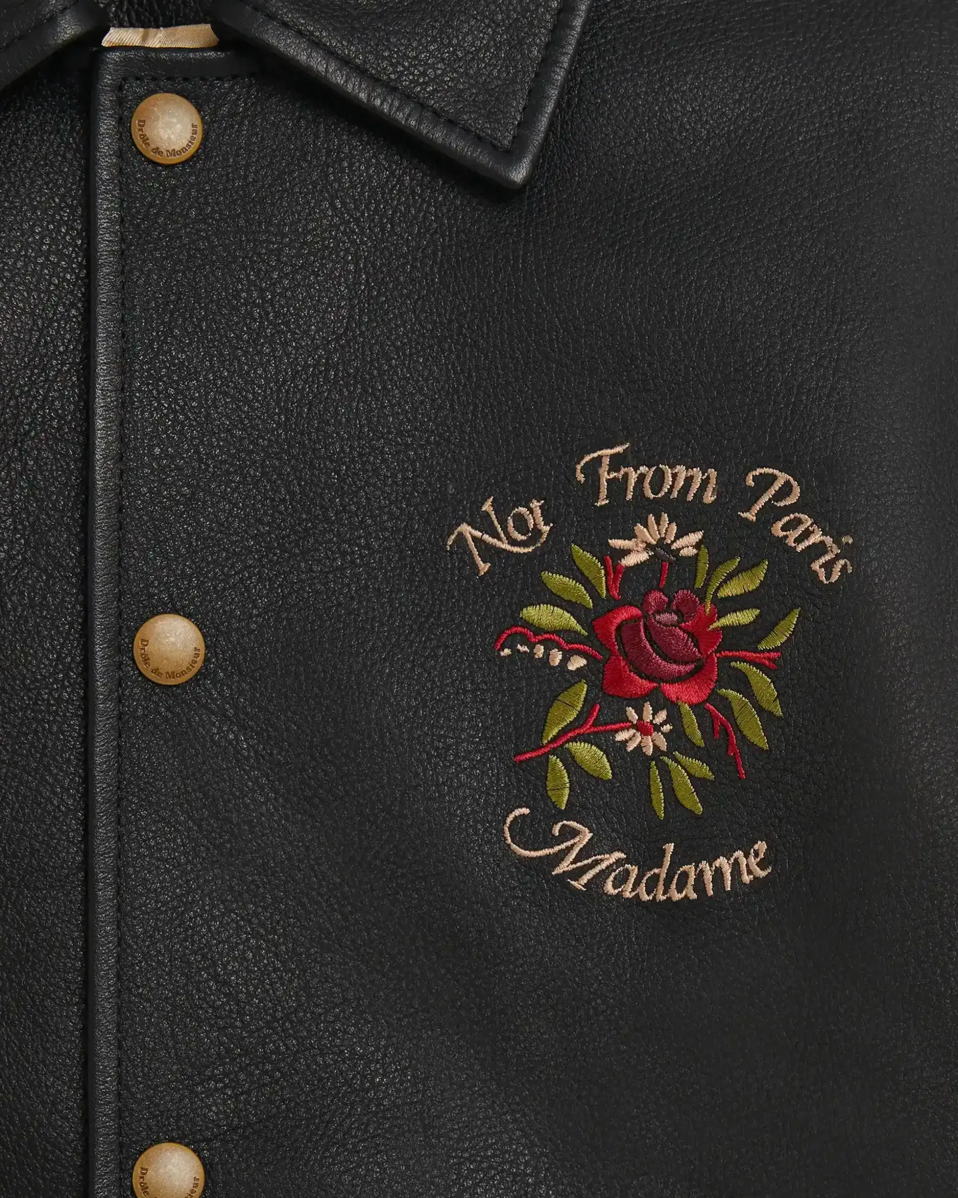 La Veste Cuir Slogan
