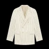 Le Blazer Croisé Rayures