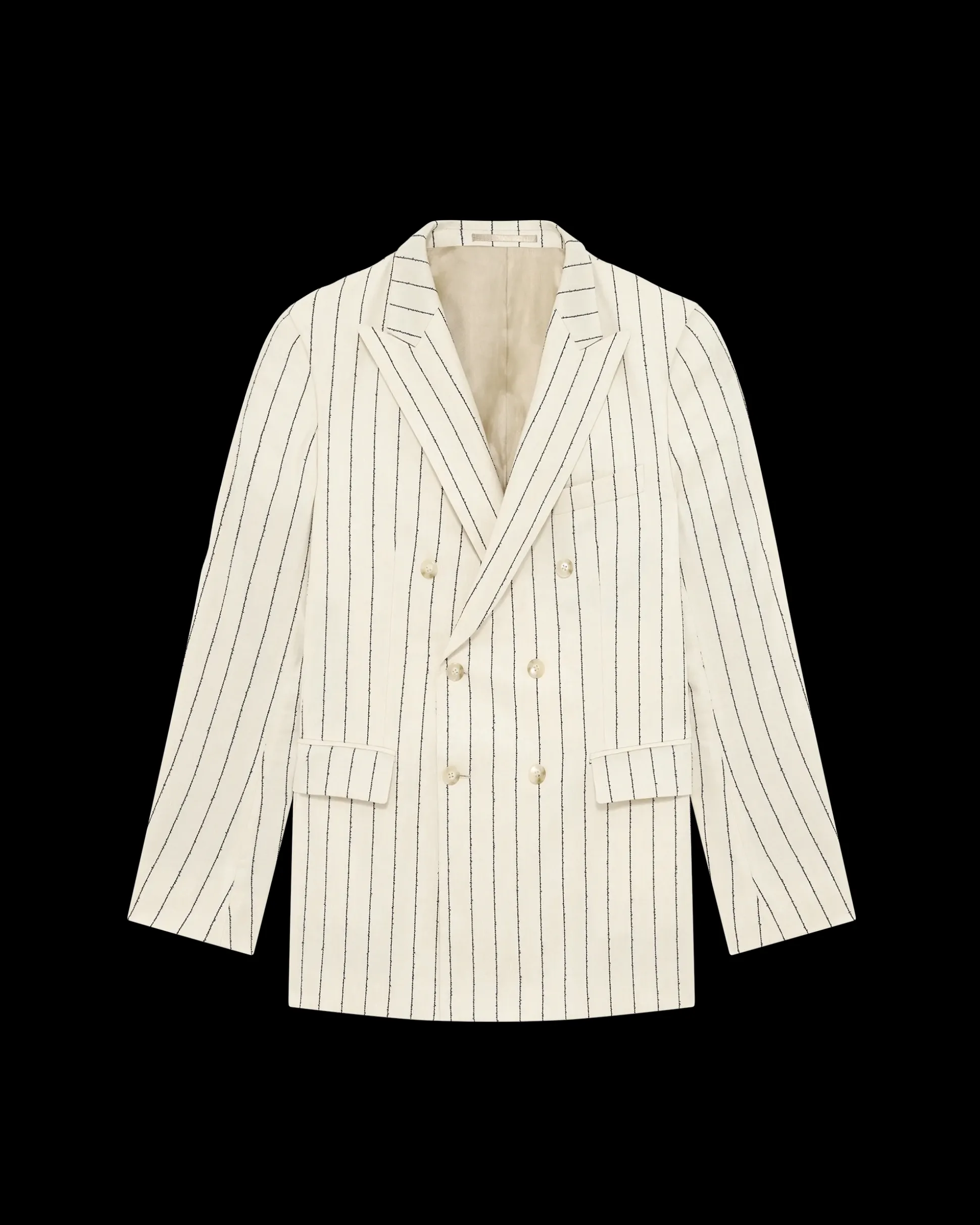 Le Blazer Croisé Rayures