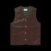 Le Gilet Cuir Croco