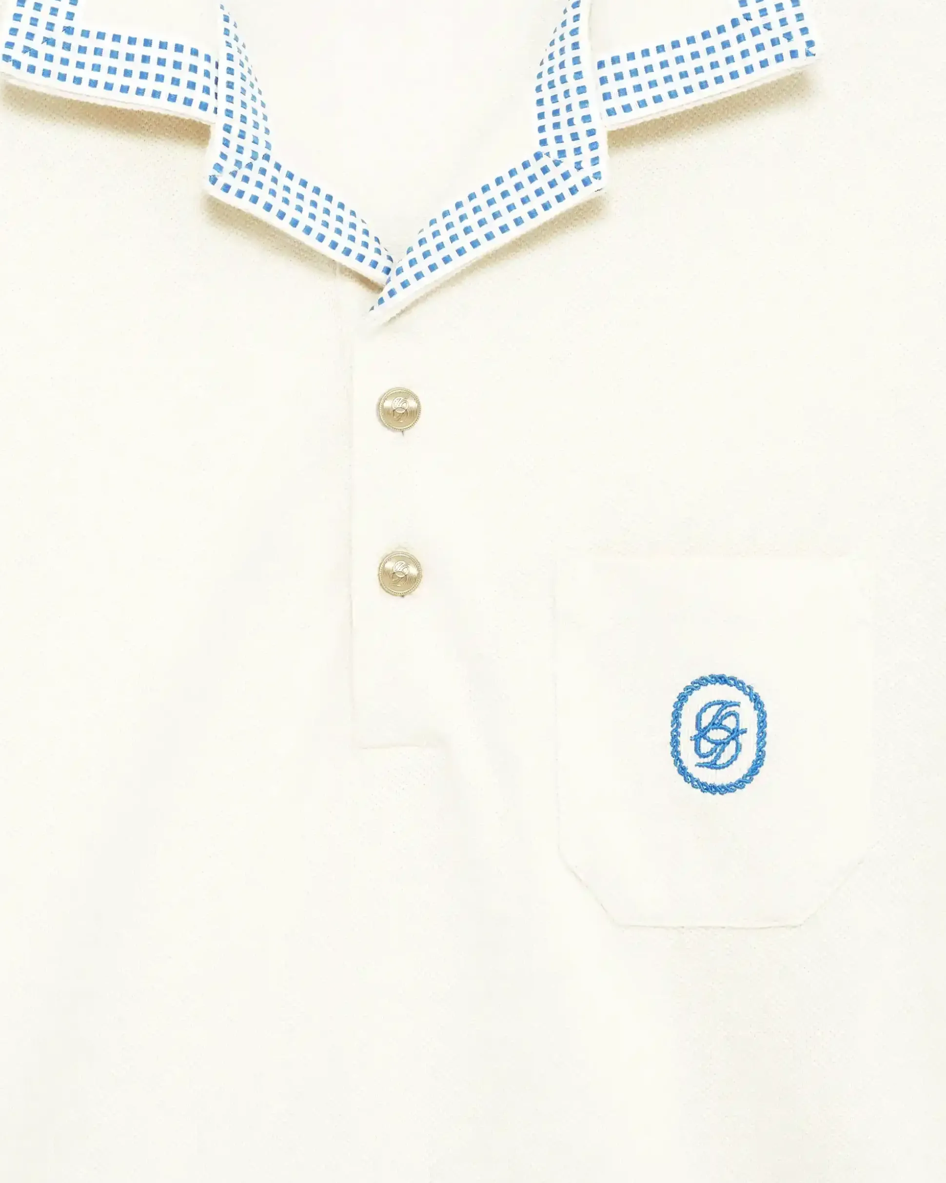 Le Polo Piqué Damier