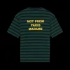 Le T-Shirt Slogan Rayé